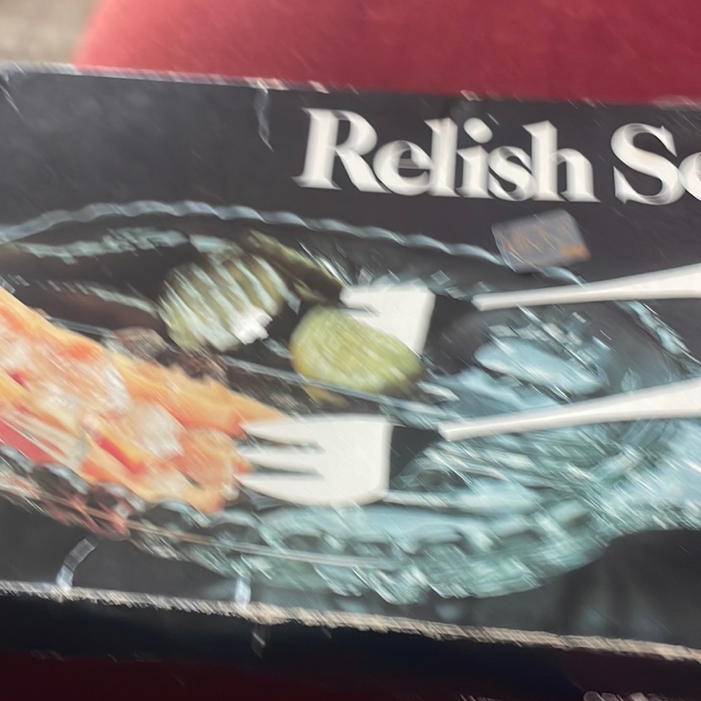 Vintage Relish set .